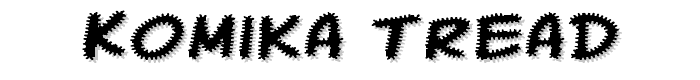 Komika Tread font